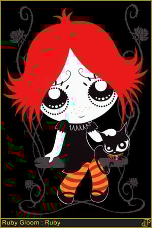 This is the Avatar Image for the Ruby Gloom AI Voice and Text to Speech Generator